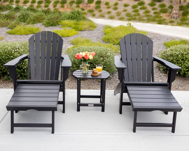 Hampshire Ottoman Adirondack 3-piece Set