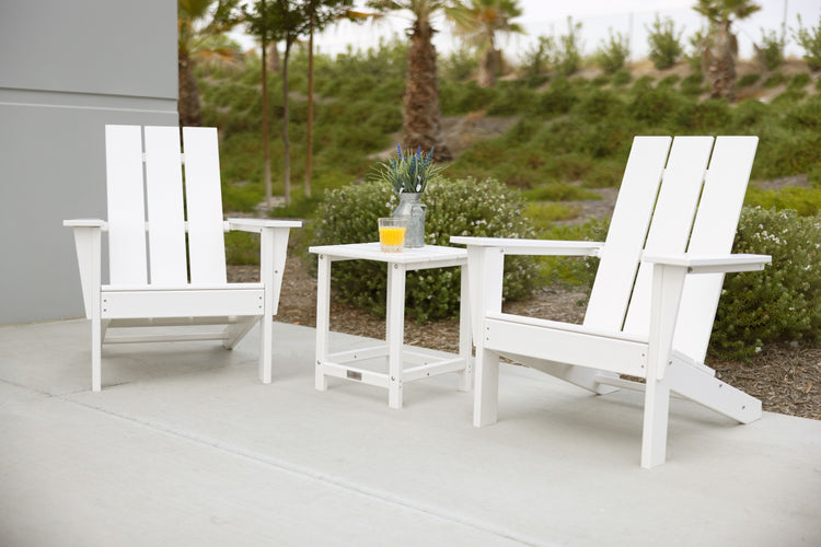 Arcadius Outdoor Patio Adirondack Chair and Table Set