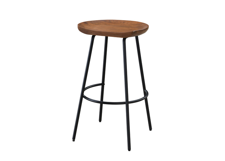 Milan Barstool with Solid Wood Finish (Set of 2)