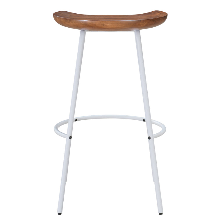 Milan Barstool with Solid Wood Finish (Set of 2)