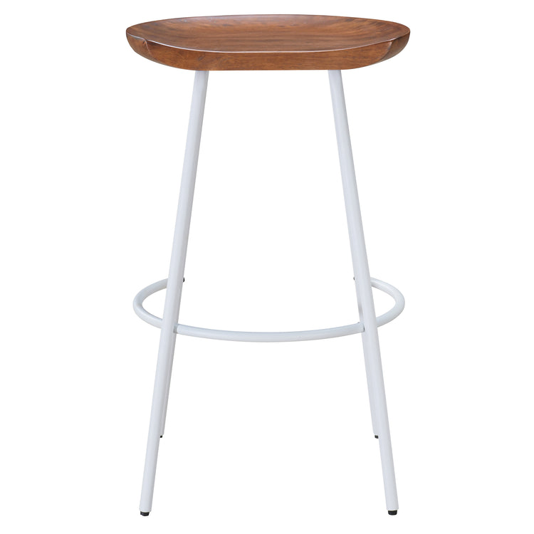 Milan Barstool with Solid Wood Finish (Set of 2)