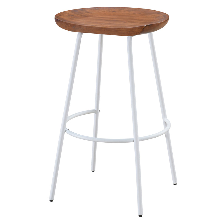 Milan Barstool with Solid Wood Finish (Set of 2)