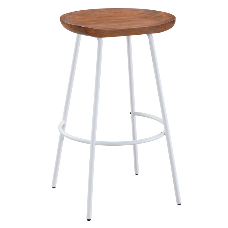 Milan Barstool with Solid Wood Finish (Set of 2)