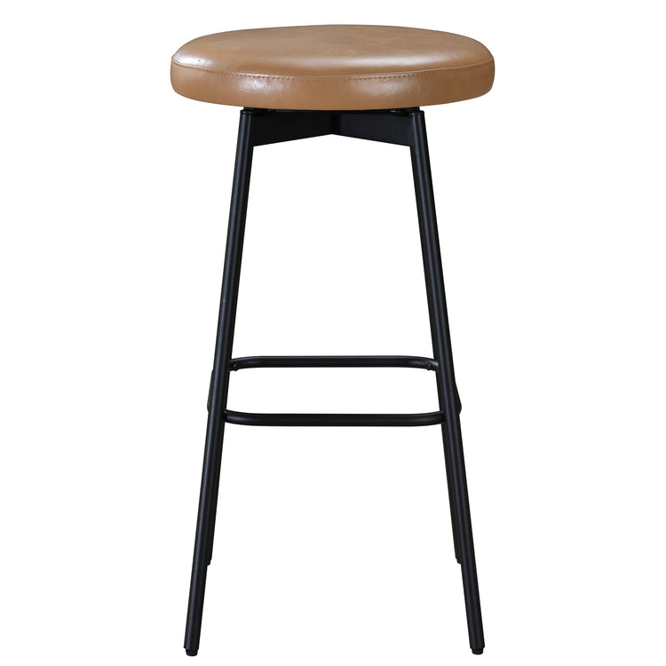 Doherty  Swivel Barstool with Upholstered Seat (Set of 2)