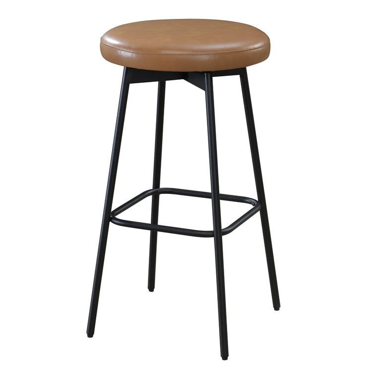 Doherty  Swivel Barstool with Upholstered Seat (Set of 2)