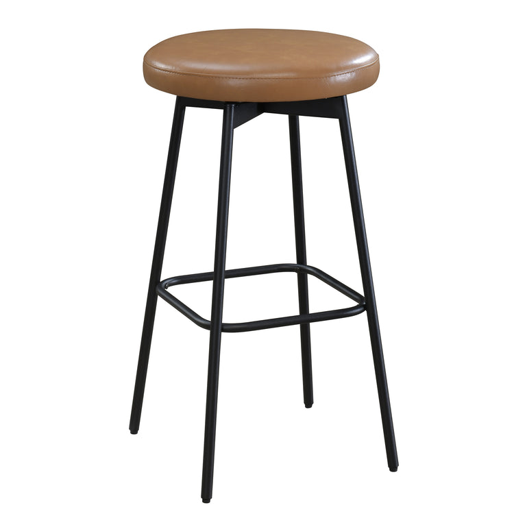 Doherty  Swivel Barstool with Upholstered Seat (Set of 2)