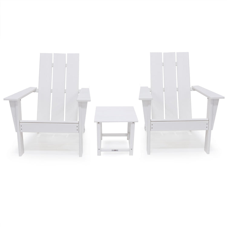 Arcadius Outdoor Patio Adirondack Chair and Table Set