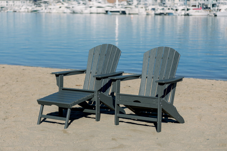 Hampshire Ottoman Adirondack with Pullout Footrest