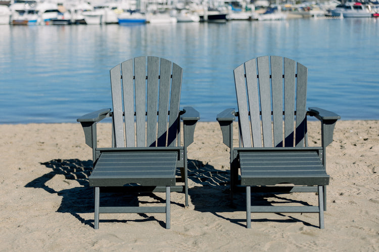 Hampshire Ottoman Adirondack with Pullout Footrest