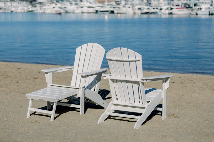 Hampshire Ottoman Adirondack with Pullout Footrest