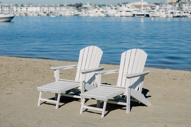 Hampshire Ottoman Adirondack with Pullout Footrest