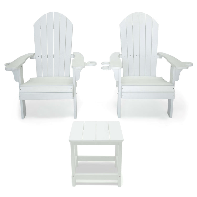 Westley All Weather Outdoor Patio Adirondack Chair (3PC SET)